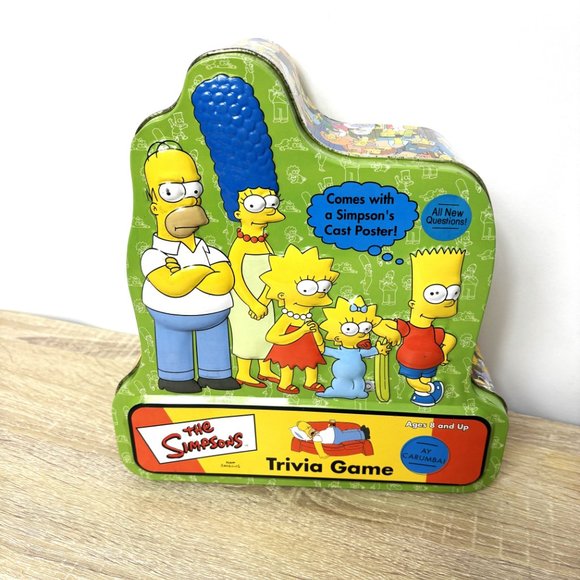 The Simpsons Trivia Game Metal Tin Box - Picture 2 of 12